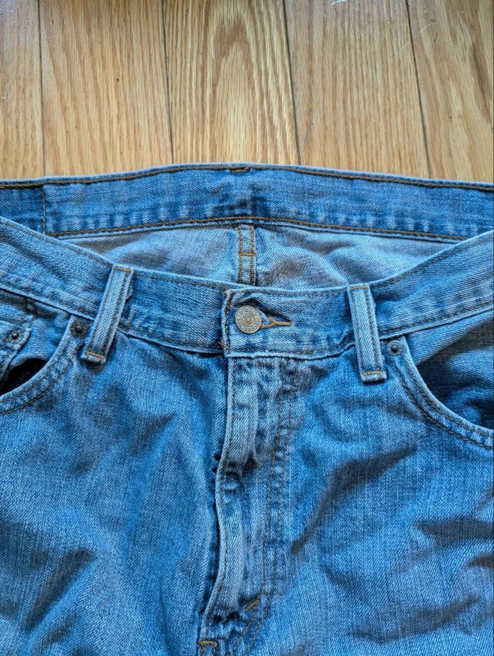 Levi's Light Blue Cut-Off Denim Shorts